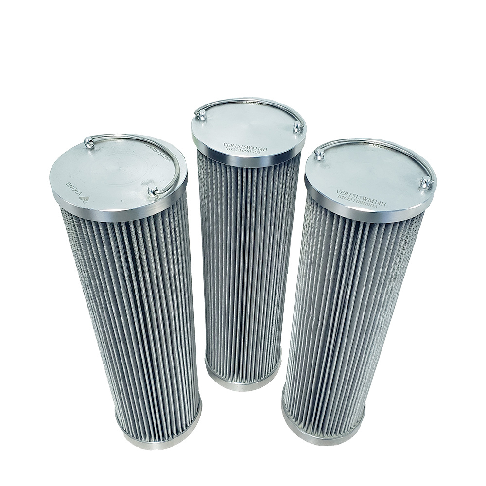 pleated stainless steel oil filter cartridge